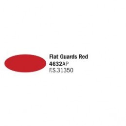 4632AP AKRYL - FLAT GUARDS RED