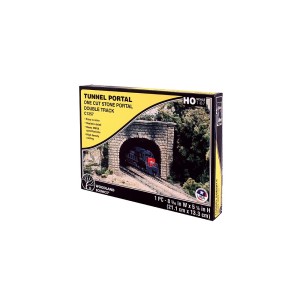 WC1257  HO Cut Stone Double Portal