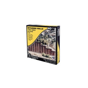 WC1260  HO Timber Retaining Wall