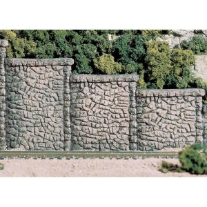 WC1261  HO Random Stone Retaining Wall