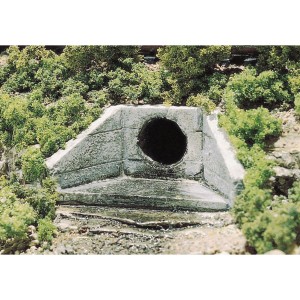 WC1262  HO scale Culvert Concrete 2 ea