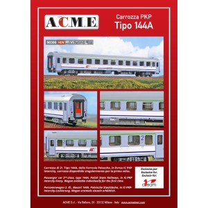 AC90306 1:87 WAGON typ144A,2 kl.,ICCC PKP Intercit