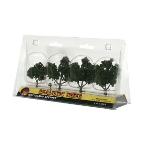 WTR1504  REALISTIC TREES- 2-3" Med Gr 4/Pk