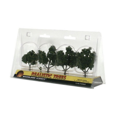 WTR1504  REALISTIC TREES- 2-3" Med Gr 4/Pk