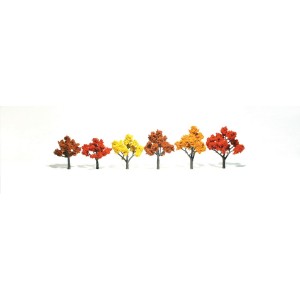 WTR1541  REALISTIC TREES- 3-5" Fall Mix 6/Pkg