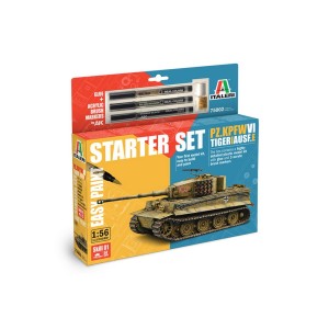 I75002 1:56 STARTER SET - PZ.KPFW.IV TIGER I AUS.E