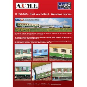 AC55322 1:87 D1244/1245-Hoek van Holland-Warsz.Exp