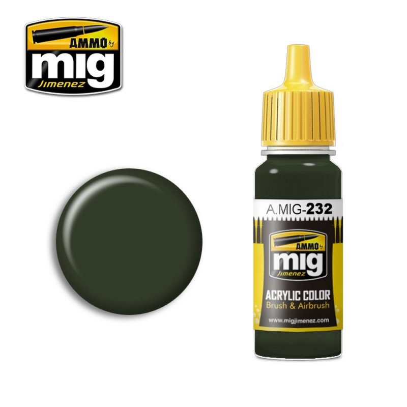 AMIG0232 FARBA: SCHWARTZGRÜN RLM 70