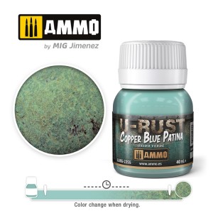 AMIG2255 RDZA: U-RUST COPPER BLUE PATINA