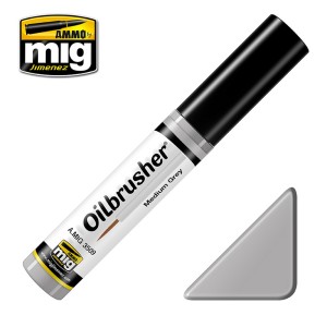 AMIG3509 OILBRUSHER: MEDIUM GREY