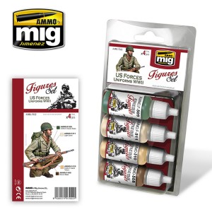 AMIG7022 ZESTAW: US FORCES UNIFORMS WWII
