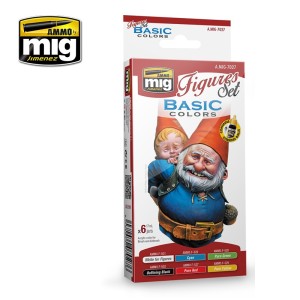 AMIG7027 ZESTAW: BASIC COLORS SET FOR FIGURES