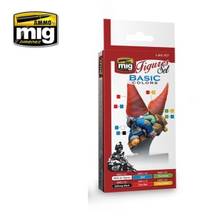 AMIG7027 ZESTAW: BASIC COLORS SET FOR FIGURES