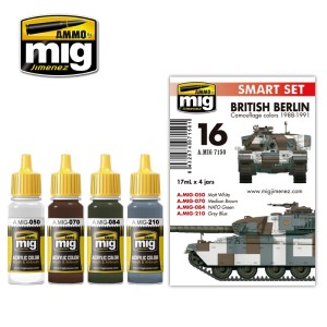 AMIG7150 ZESTAW: BRITISH BERLIN CAMOUFLAGE COLORS 