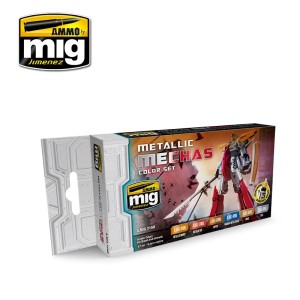 AMIG7158 ZESTAW: METALLIC MECHAS COLOR SET