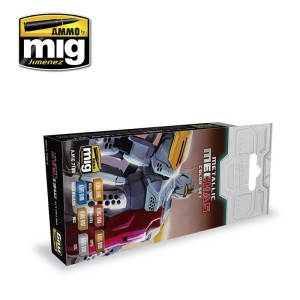 AMIG7158 ZESTAW: METALLIC MECHAS COLOR SET
