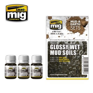 AMIG7442 ZESTAW: GLOSSY WET MUD SOILS (MUD&EARTH)