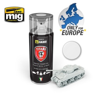 AMIGTTH101 TITANS HOBBY: WHITE MATT PRIMER SPRAY