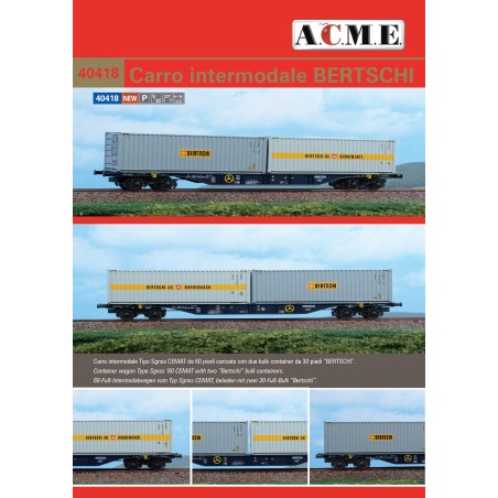 AC40418 1:87 WAG.KONT.,typ Sgnss, CEMAT,2xBERTSCHI