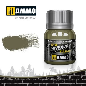 AMIG0609 FARBA: DRYBRUSH Medium Olive Green