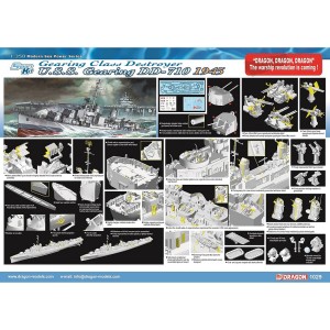 D1029 1:350 U.S.S. GEARING DD-710, 1945