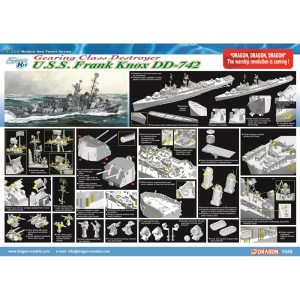 D1045 1:350 USS FRANK KNOX DD-742