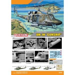 D3540 1:35 UH-1N "GUNSHIP"