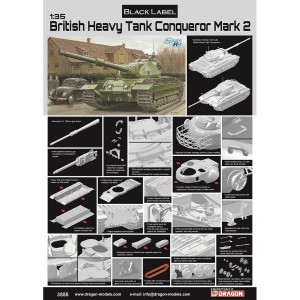 D3555 1:35 BRIT.HEAVY TANK CONQUEROR (BLACK LABEL)