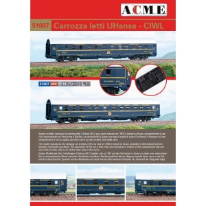 AC51007 1:87 WAGON SYPIALNY,UHANSA CIWL DB,ep.III