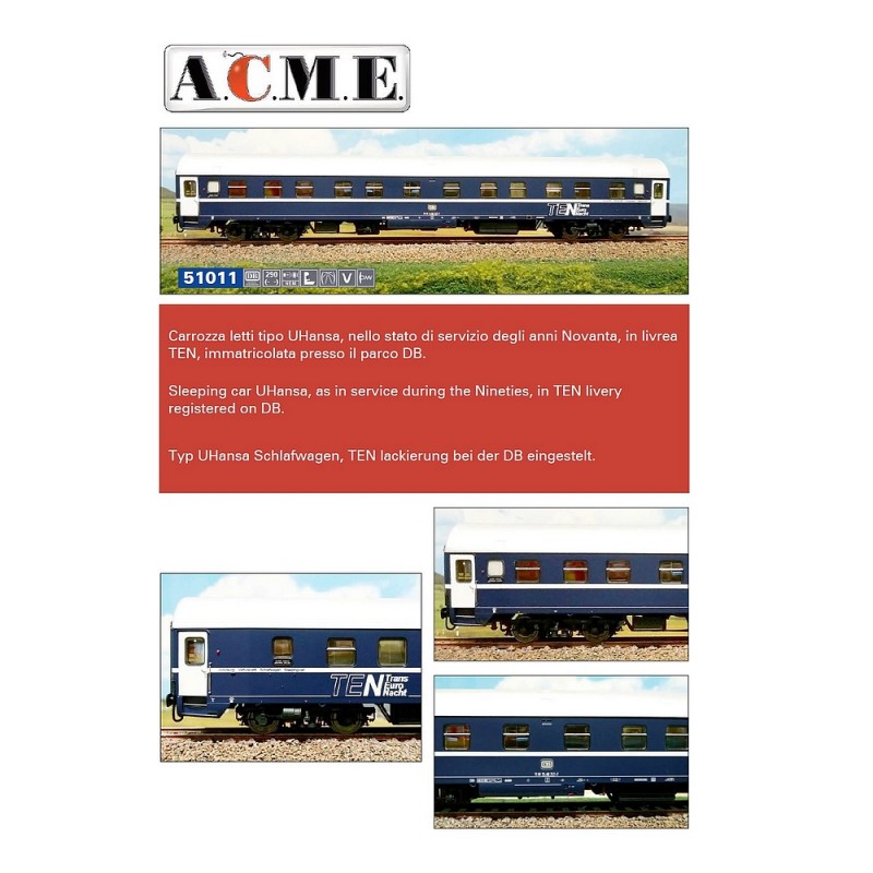 AC51011 1:87 WAGON SYPIALNY, UHANSA TEN/DB, ep. I