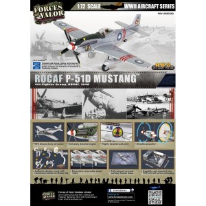 FOV-812013D 1:72 ROC P-51D Mustang Aircraft Fight