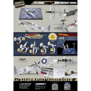 FOV-812013E 1:72 ROC P-51D Mustang Aircraft Fight