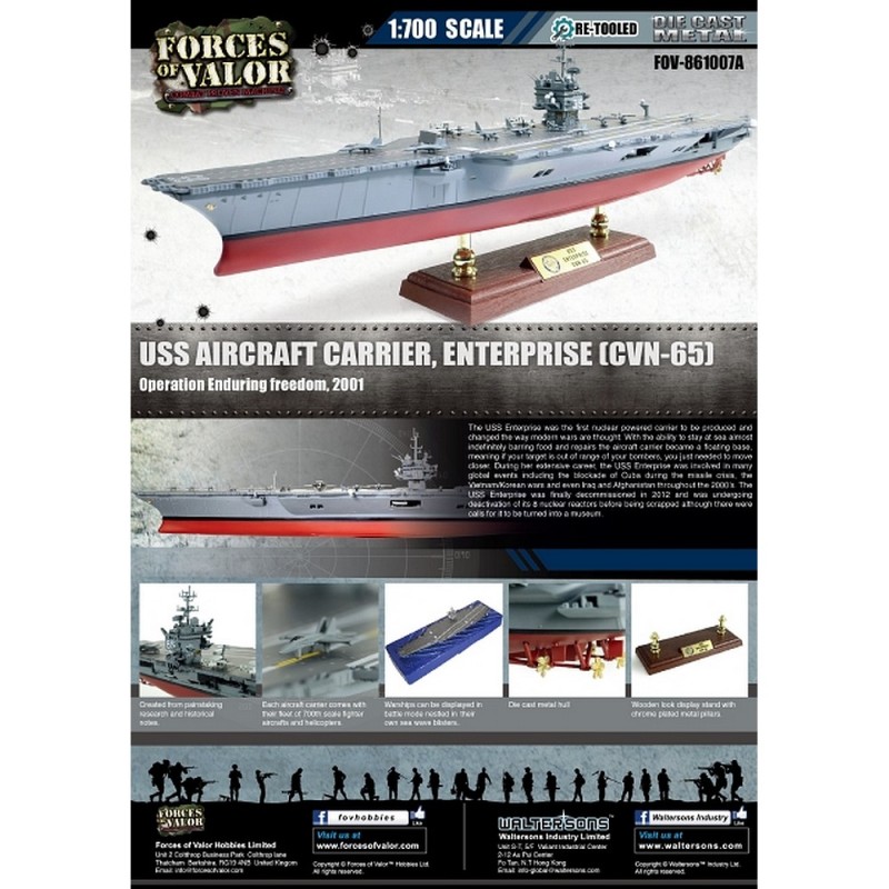 FOV-861007A 1:700 U.S. ENTERPRISE-CLASS AIRCRAFT