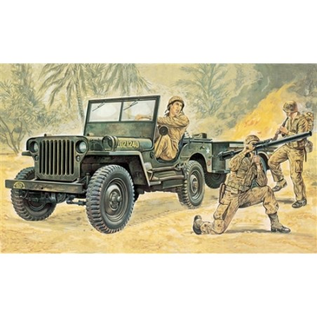 I0314 1:35 WILLYS MB JEEP W/TRAILER