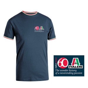 I09402 T-SHIRT NIEBIESKI "M" 60th Anniversary