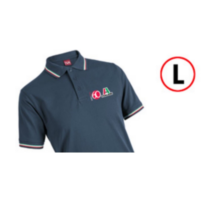 I09408 POLO NIEBIESKI "L" 60th Anniversary