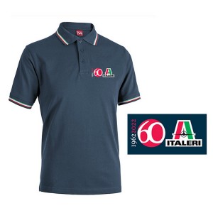 I09408 POLO NIEBIESKI "L" 60th Anniversary