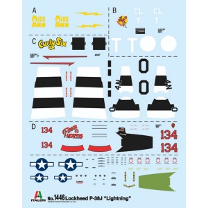 I1446 1:72 P-38J LIGHTNING