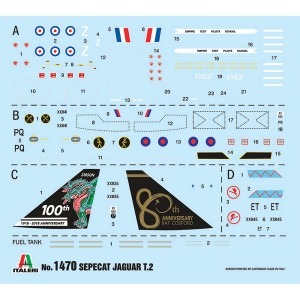 I1470 1:72 JAGUAR T.2 R.A.F. TRAINER