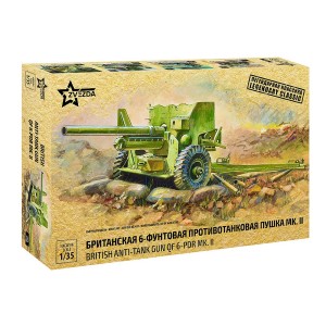 Z3518 1:35 BRITISH 6-pdr ANTI-TANK GUN