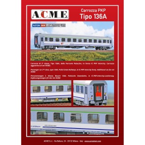 AC52726 1:87 WAGON typ136A,2 kl.,ICCC PKP Intercit
