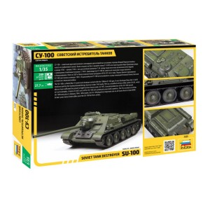 Z3688 1:35 SOVIET S.P. GUN SU-100