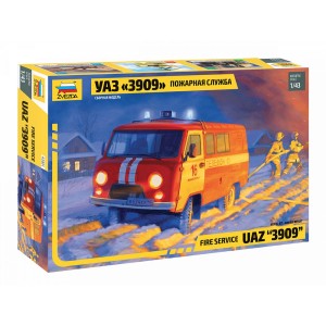 Z43001 1:43 UAZ 3909 FIREFIGHTER CAR