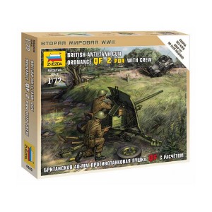 Z6169 1:72 BRITISH QF 2-PDR ANTITANK GUN W/CREW