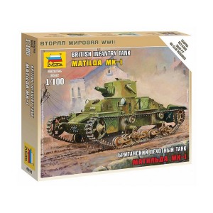 Z6191 1:100 BRITISH LIGHT TANK "MATILDA MK.I"