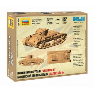 Z6280 1:100 BRITISH INFANTRY TANK VALENTINE II