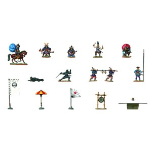 Z8029 1:72 FIGURKI-SAMURAI ARMY HEDQU.STAFF
