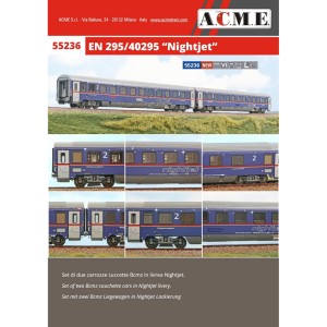 AC55236 1:87 Zest.2 wag.OBB EN295/40295 “Nightjet”