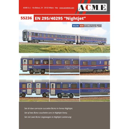 AC55236 1:87 Zest.2 wag.OBB EN295/40295 “Nightjet”