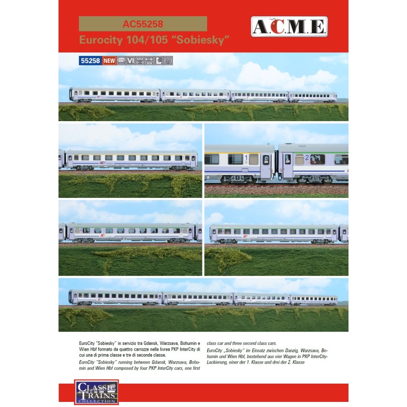 AC55258 1:87 ZEST.4 wag. Eurocity Sobieski, ep.VI